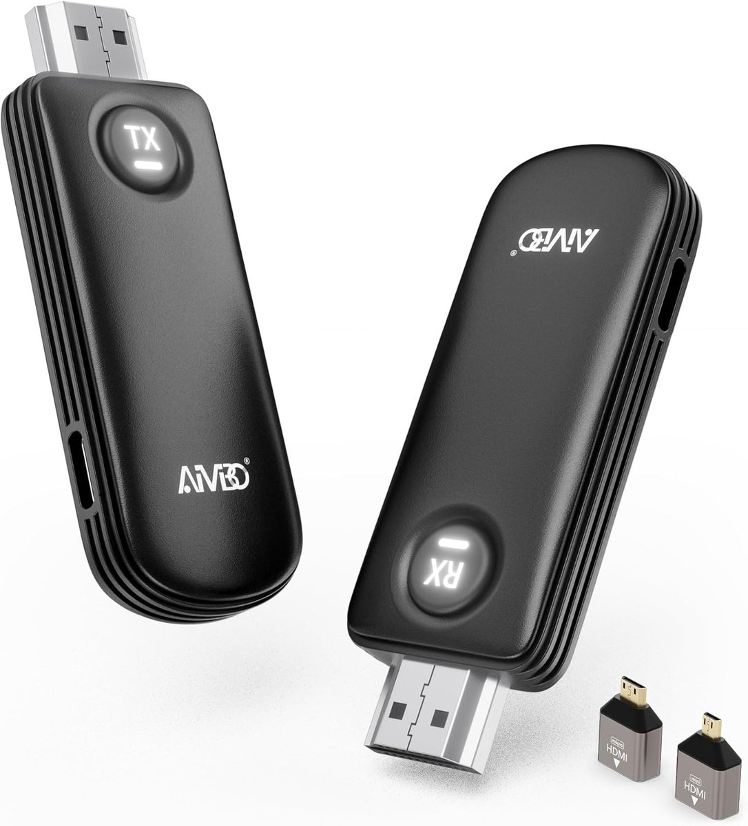 Draadloze HDMI Zender - Streamer Set - Beeld Delen - 50 Meter Bereik - 4K Kwaliteit - Zwart