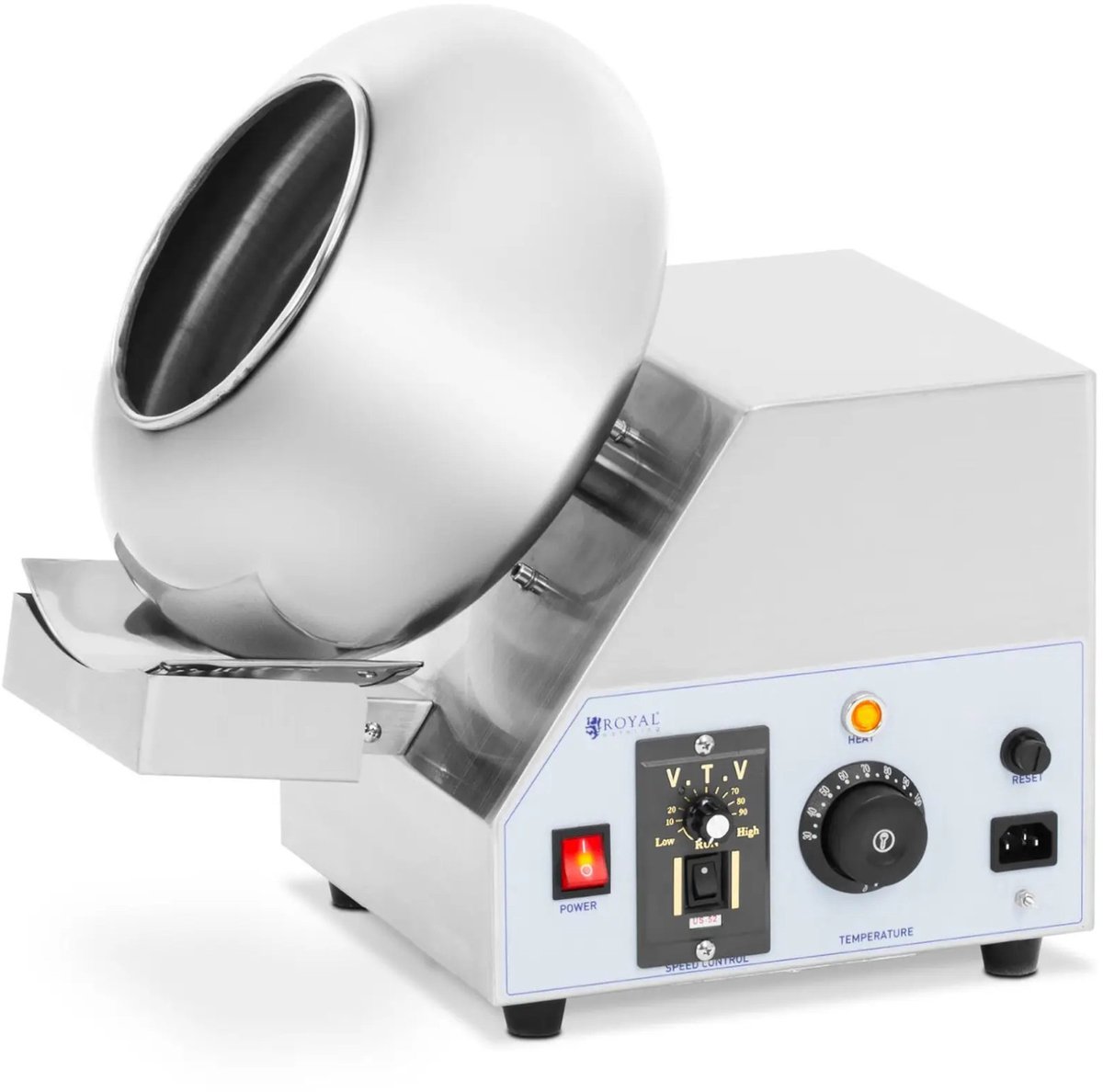 Bol.com Chocolade drageermachine - 2 kg - 600 W - Roestvrij staal - Royal Catering aanbieding