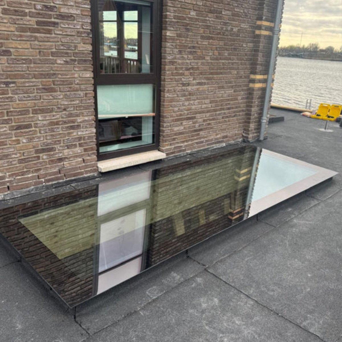 Daklicht voor Plat Dak 120x250 cm – HR+++ Triple Glas – UV Bescherming