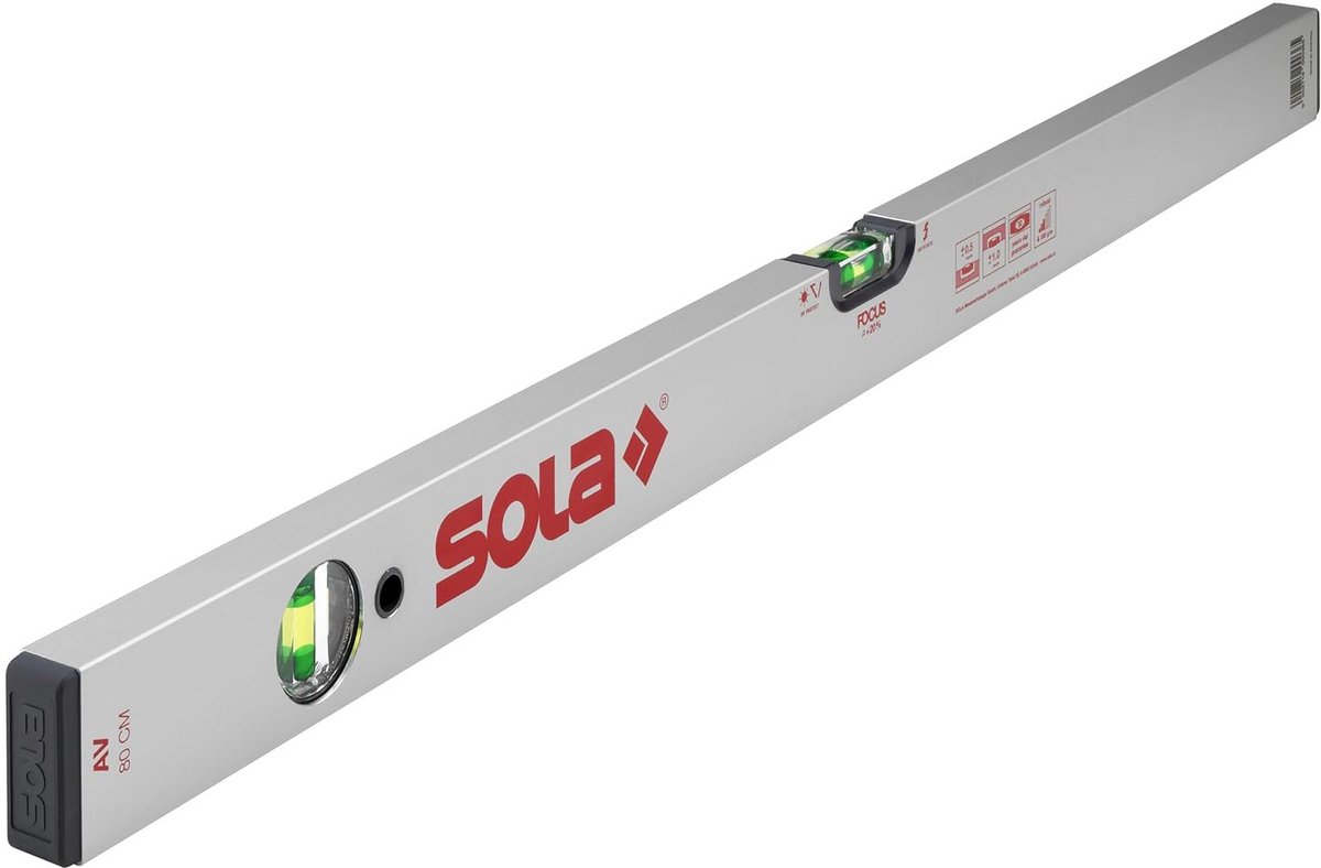 Waterpas - Meetlat - Nauwkeurig Meten - Gepatenteerde Libellen - 80 cm - Aluminium