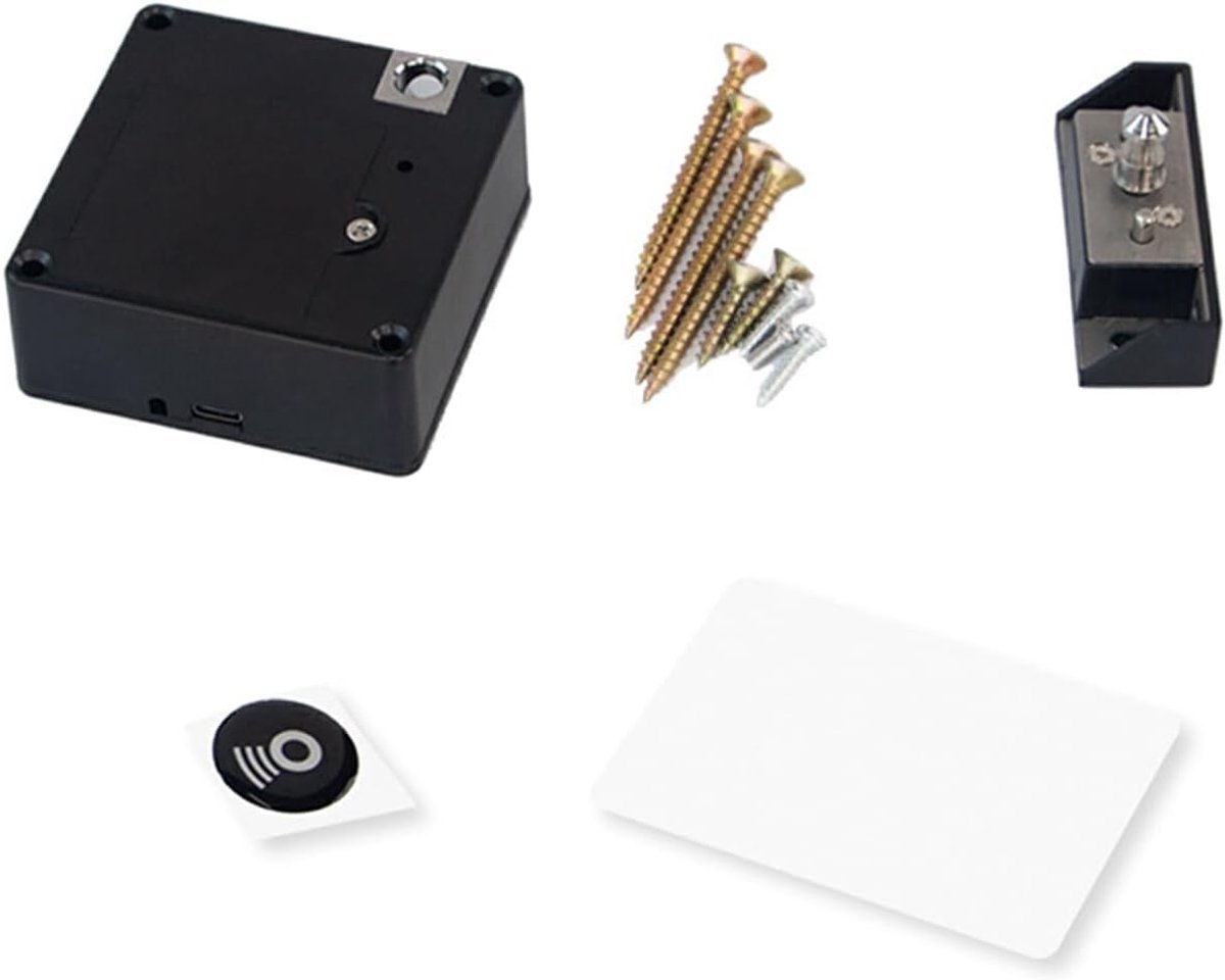 Elektronisch Deurslot - Slim Slot - Veilige Toegang - Weerbestendig Ontwerp - 11.5 x 8.5 cm - Zwart