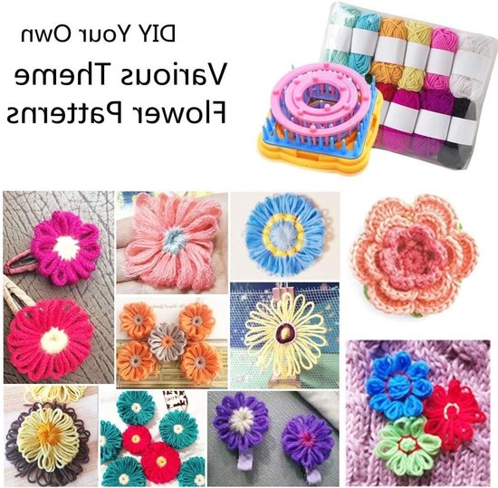 Ronde Breimolen Set voor Hoeden, Sjaals, Truien, Sokken en Dekens voor Kinderen en Volwassenen — afbeelding 4