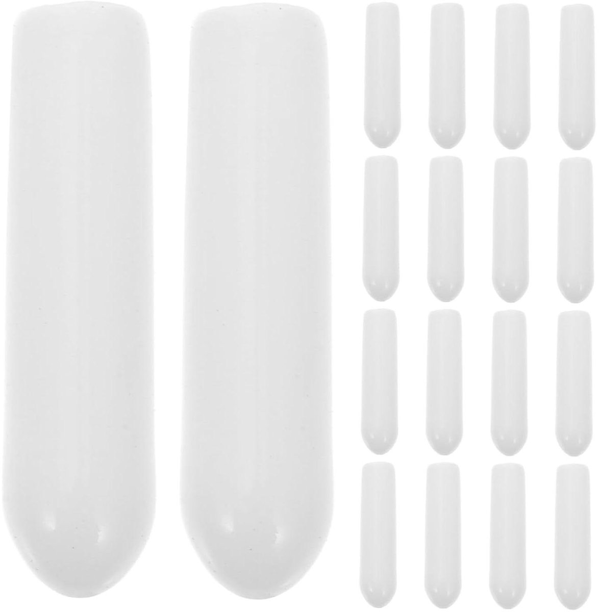 Vaatwasser Beschermkapjes - Rek Einddoppen - Vaatwasser Onderhoud - Voorkomt Vuilophoping - 16 cm - Wit