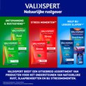 Valdispert Rust, Stress en Nacht verpakkingen. Rust is groen, Stress rood en Nacht blauw.