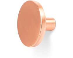 Gedotec Meubelknop antiek | kastknop geborsteld koper | COMO | metaal rond | 1 stuk - Ø 41 mm | voor commodes of laden - keukenkasten en deuren | meubelknop met schroeven