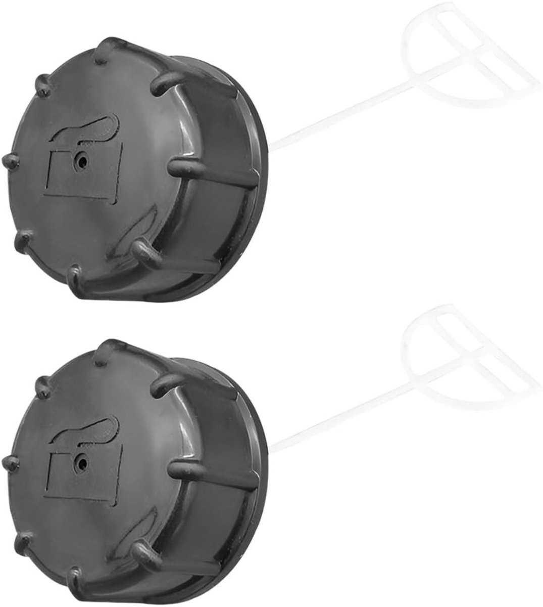 Dailygoods- Brandstofdeksel 4-takt - Kunststof - 2-pack - Zwart - Grasmaaieronderdelen - Afmetingen 5 x 3,5 cm - Slijtvast - Tankdeksel