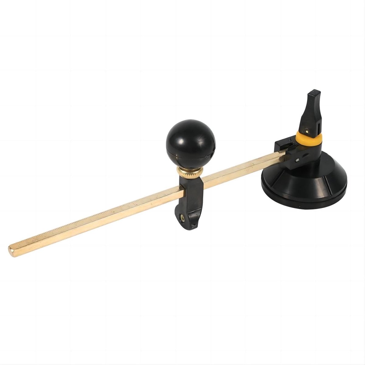 Dailygoods- Glas Snijder Verstelbaar - Cirkelvormig Snijgereedschap - Hoogwaardig Rubber/Aluminium - Duidelijke Schaal - Duurzaam - Stevig Gebruik - Glascirkel