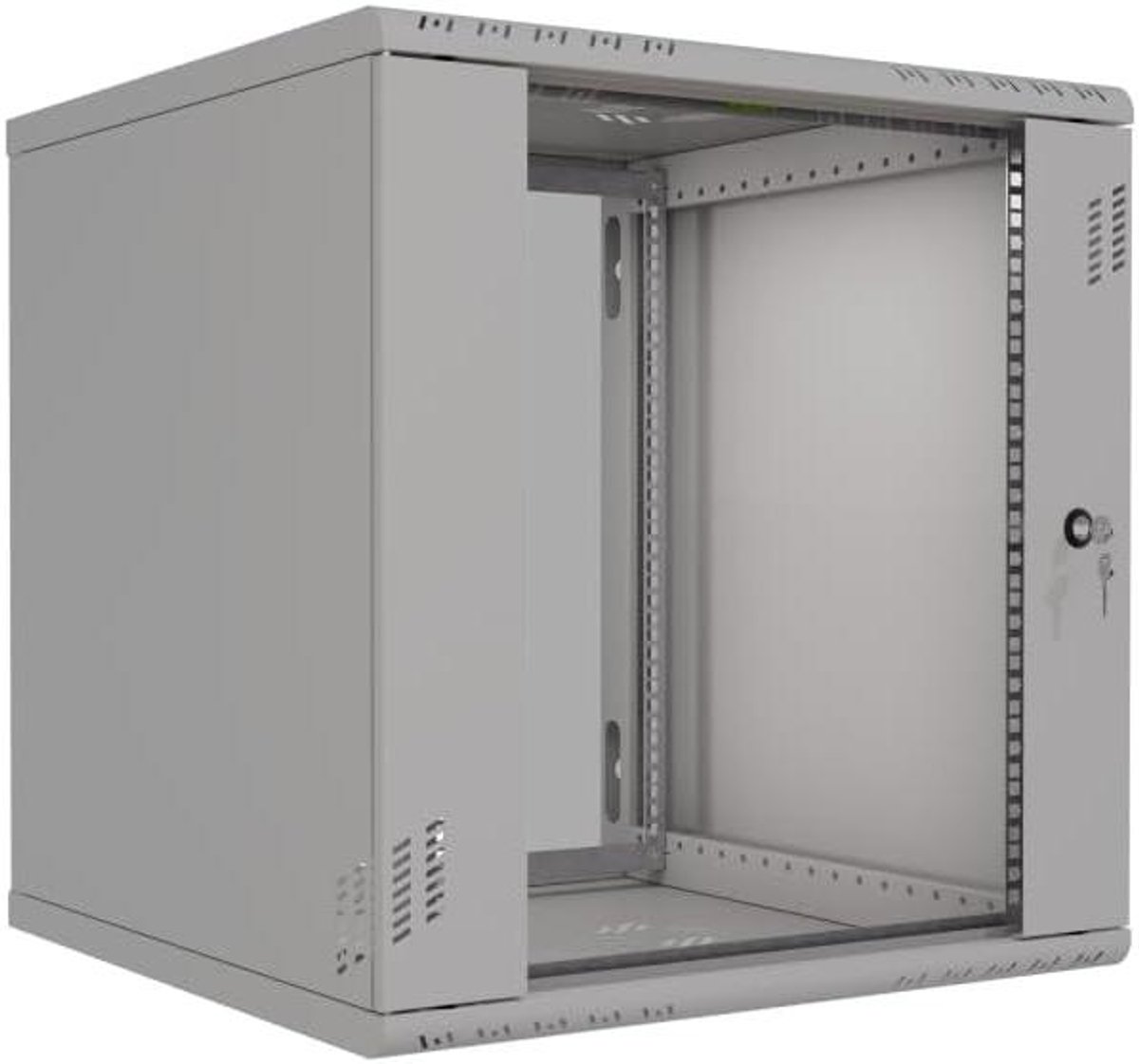 Serverkast 19 inch - Netwerkkast Rack - IT Organisatie - Robuuste Stalen Constructie - 12U 600mm - Grijs