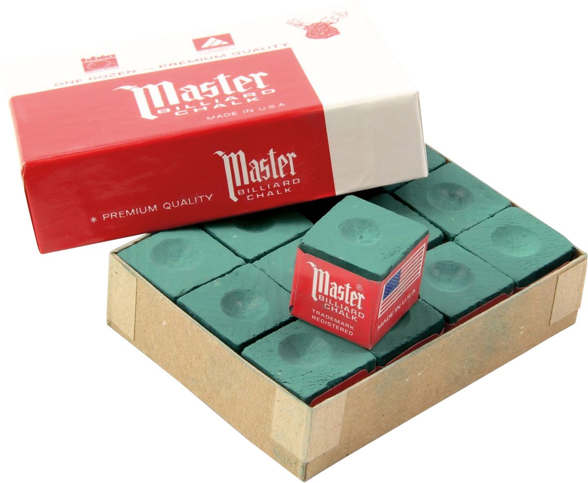 Master Master biljart krijt dennengroen 12 stuks