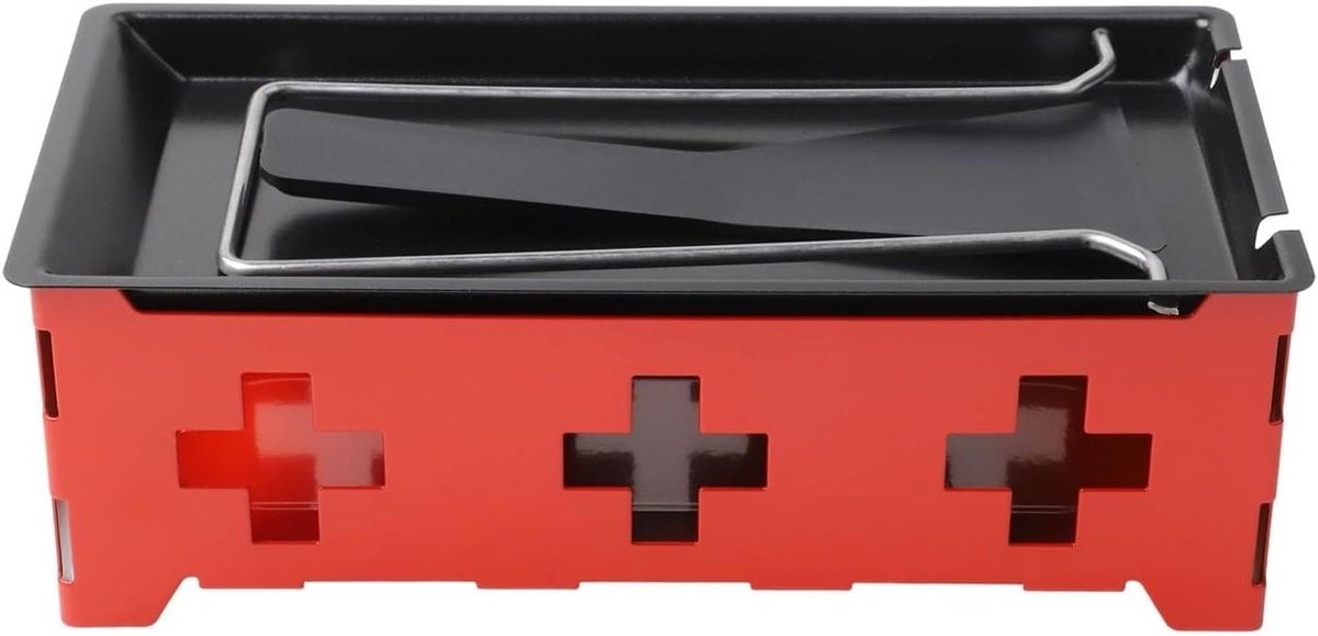 Draagbare Kaas Smelter - Kaas Raclette Set - Picknicks en Buiten Eten - Kaarsverwarming