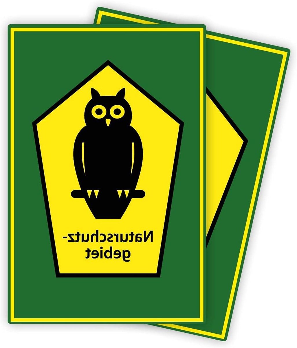 Natuur Beschermingsgebied Borden - Waarschuwingsborden PVC - Gebied Markeren - UV Weerbestendig - 20x30 cm - Groen