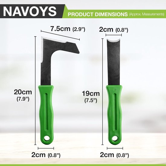 VHV - Onkruidsteker Set - 2 Delige Onkruidverwijderaar met Comfort Grip - Voegenkrabber voor Terras, Oprit en Borders van Vhv — afbeelding 2