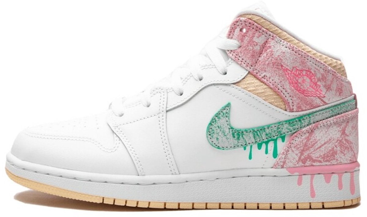 Nike Air Jordan 1 Mid Glow-Artic Punch DD1666 100 EUR Groen