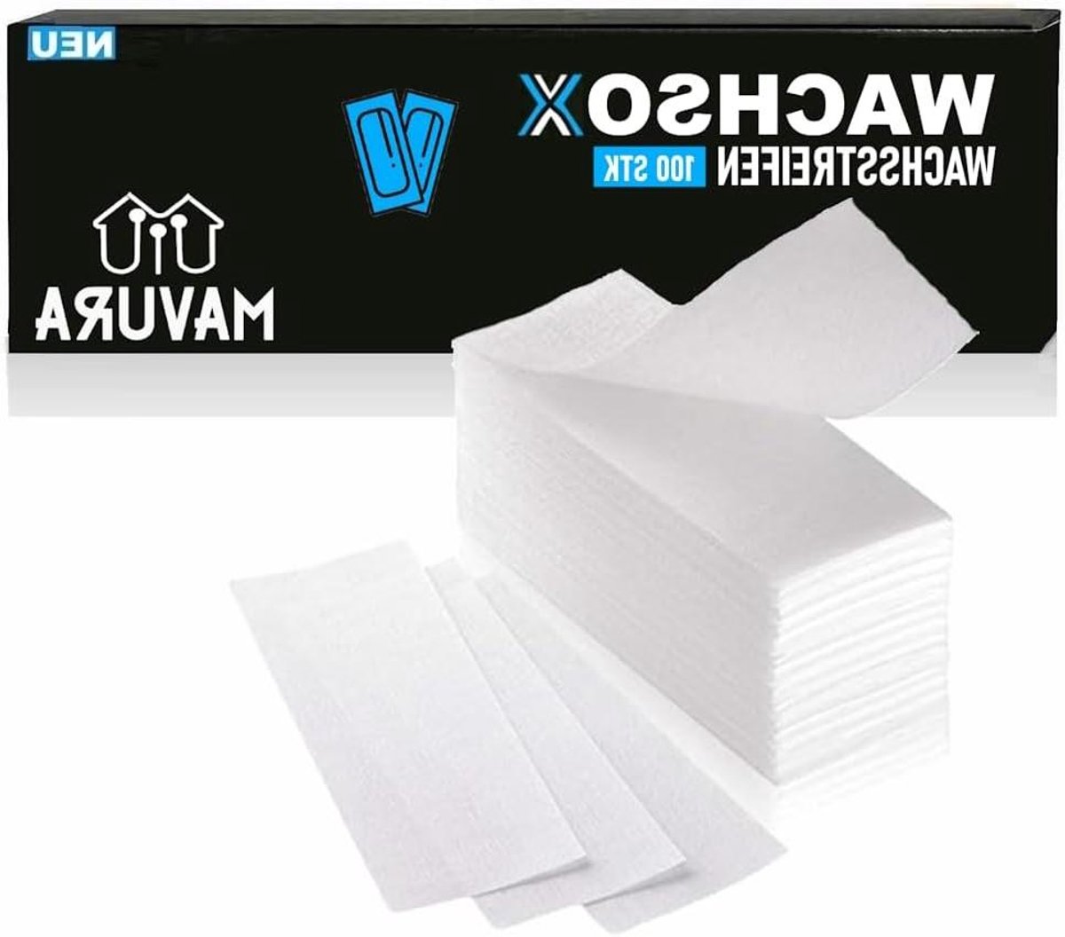 Vliesstrips Ontharen - Wax Strips - Huid Glad Maken - Huidvriendelijk Materiaal - 100 Stuks - Wit