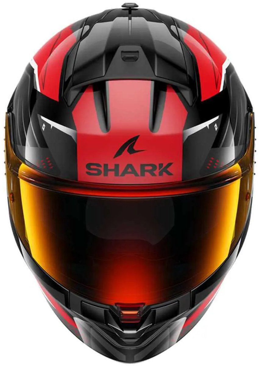 SHARK RIDILL 2 BERSEK Black Red Anthracite - Maat M - Integraal helm - Scooter helm - Motorhelm - Zwart - Scooterhelmen mannen en vrouwen. – foto 5