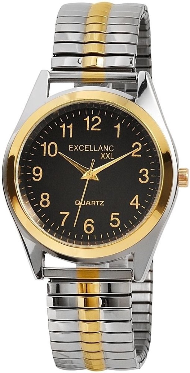 EXCELLANC Herenhorloge van roestvrij staal Mike Excellanc herenhorloge met roestvrijstalen band, XXL