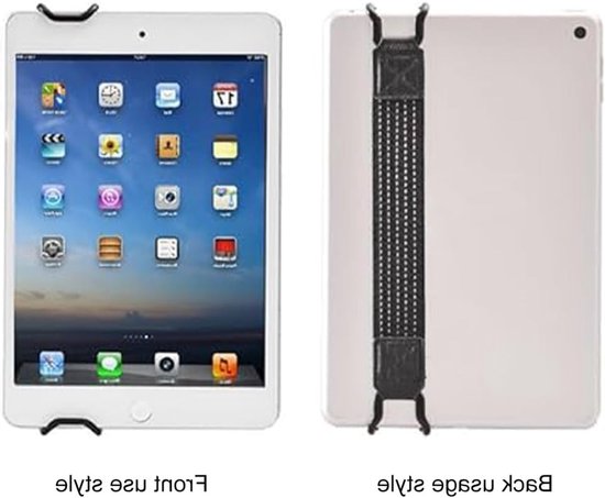 Non-slip elastische band voor tablets en e-readers van 7 tot 11 inch, stevige tablet houder, zwart — afbeelding 3