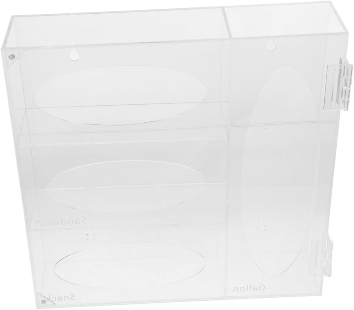 Masker Handschoen Houder - Wanddispenser Opberger - Veilige Opslag - Transparant Acryl - 308 cm - Transparant