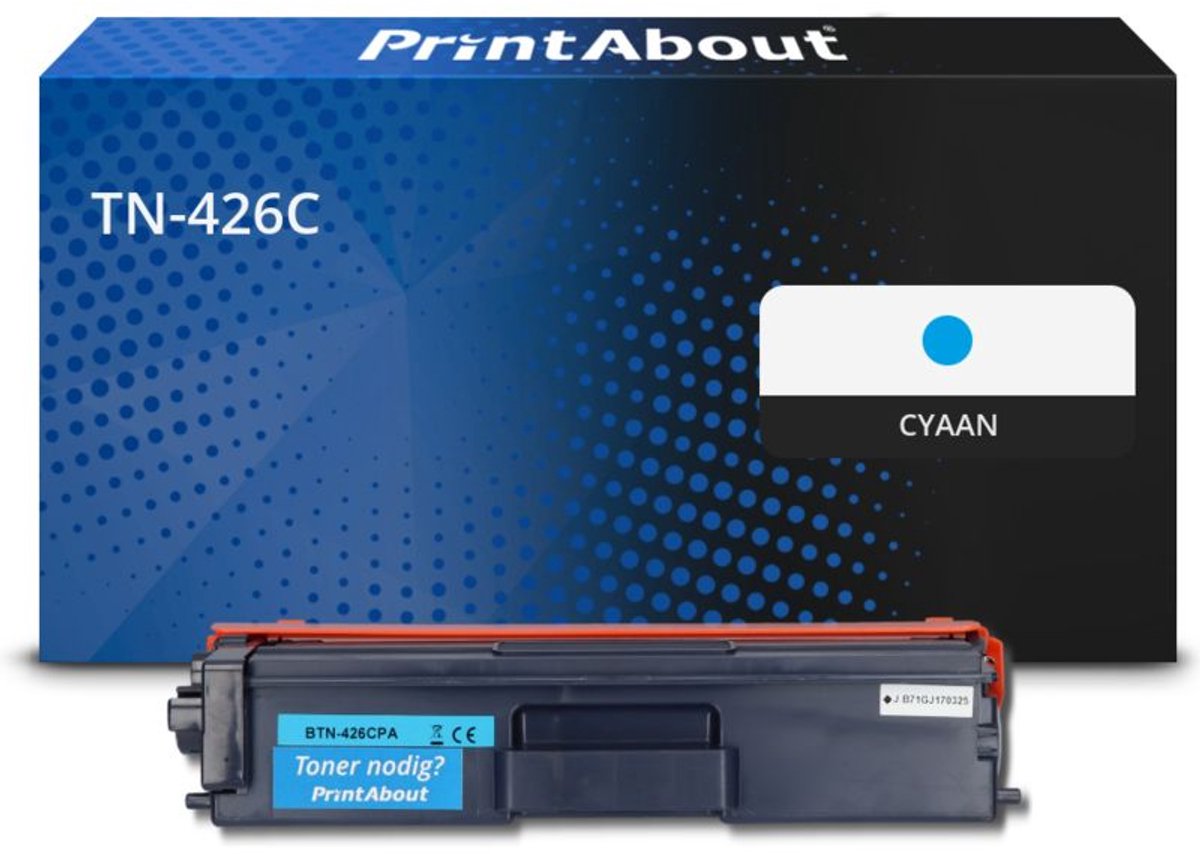 PrintAbout Huismerk Brother TN-426C Toner Cyaan Extra hoge capaciteit