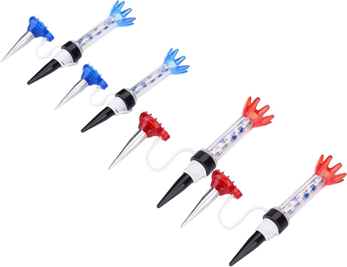 Golf Magnet Tee Set – Herbruikbare Magnetische Golf Tee voor Training, Ideaal voor Golfer met 80mm Accessoires, Set van 4 in Blauw en Rood