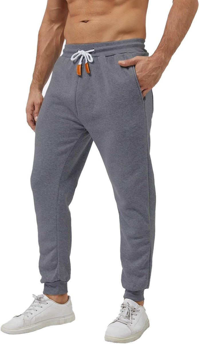 Comfortabele Zwarte Sweatpants voor Heren met Pockets - Ideaal voor Joggen, Sport en Casual Dagen