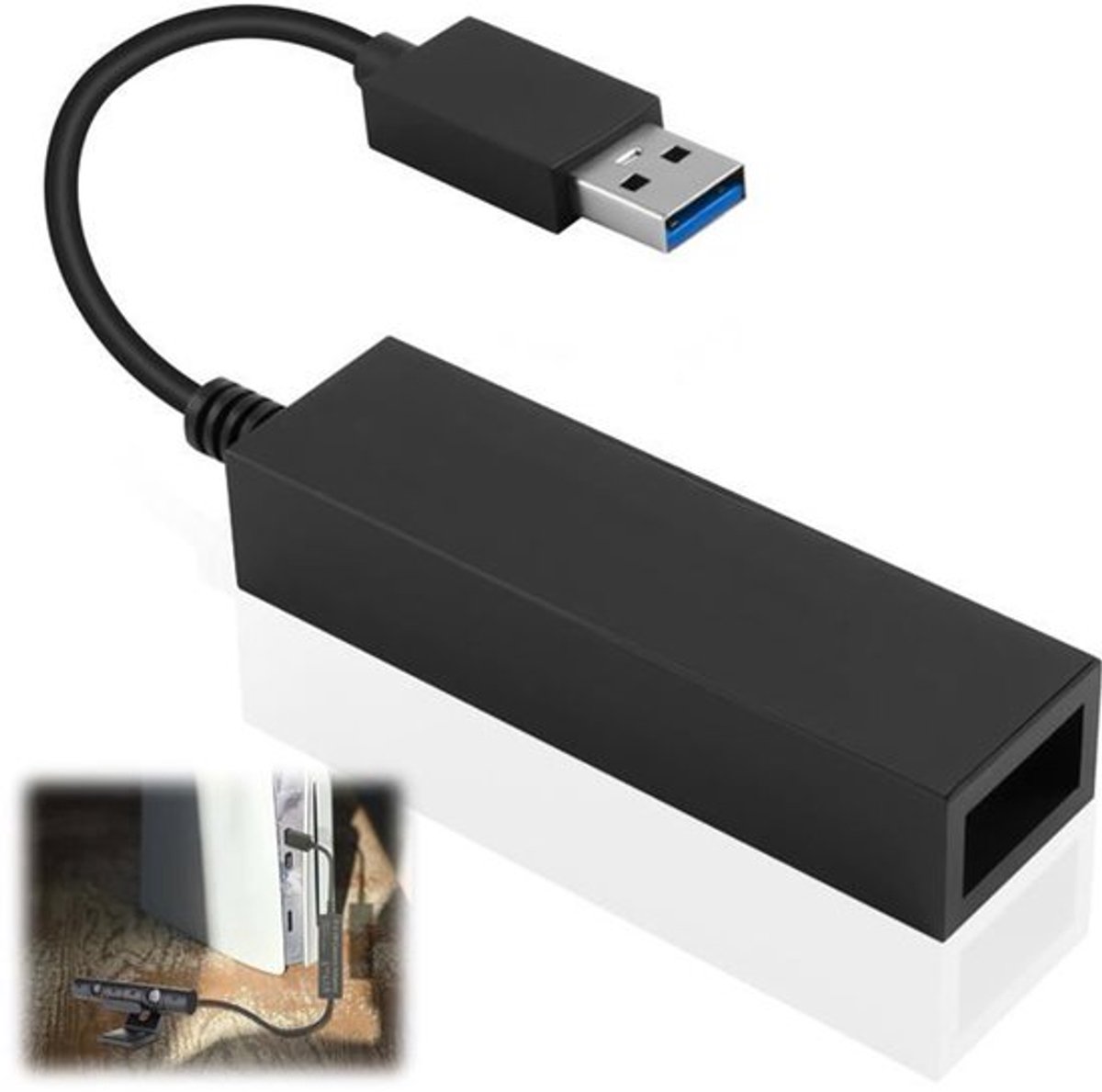 Geschikt voor PS5 VR-camera-adapter, PS4 V1/V2-camera-conversiekabel en PSVR-adapter.