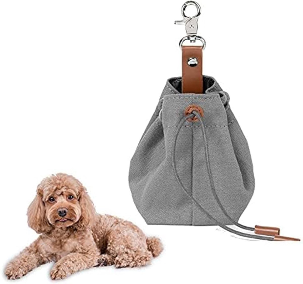 Hondenvoerzak met Clipgesp, Ideaal voor Training, Snackopslag en Wandelen met je Hond