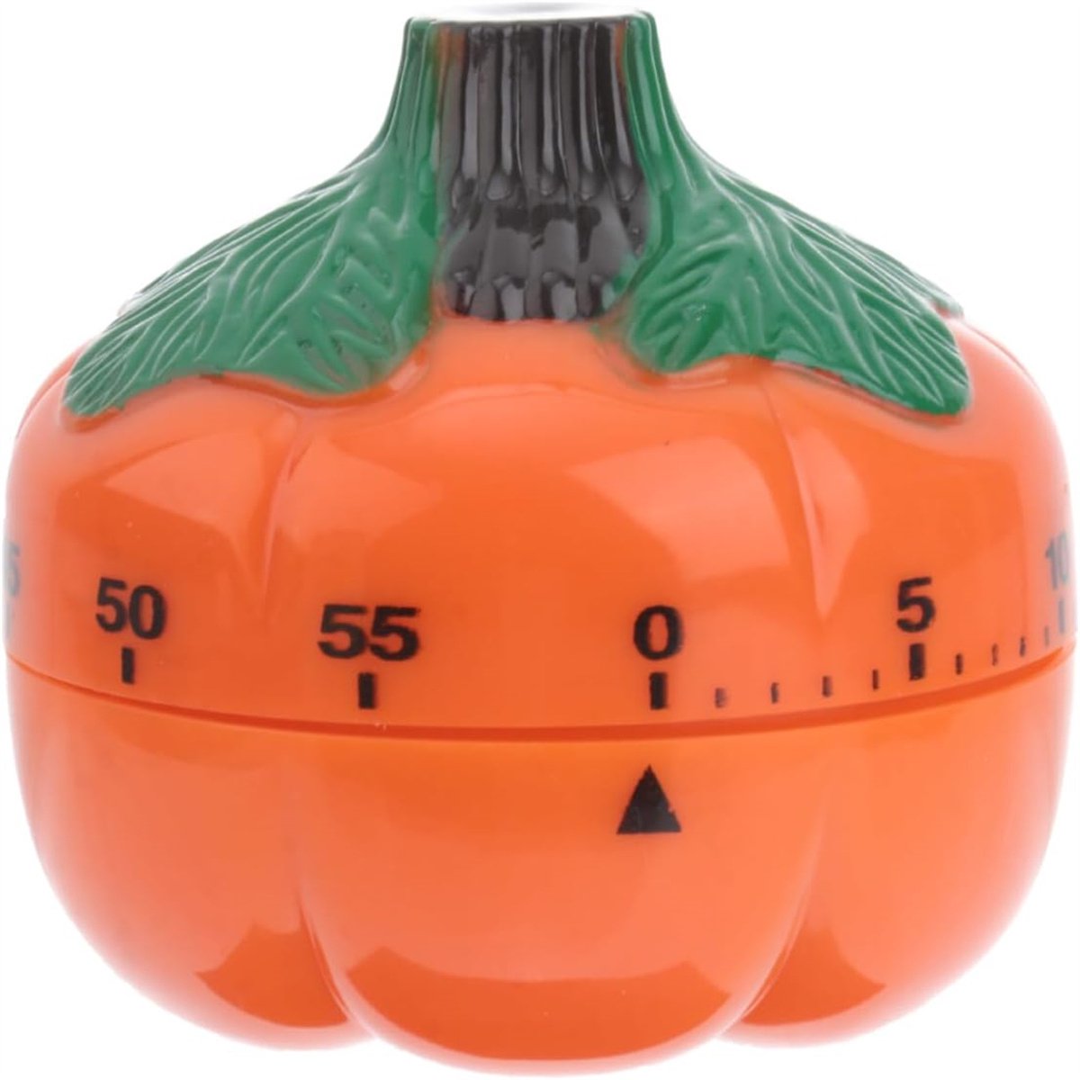 carmdering - Pompoen Mechanische Keukentimer - Pompoenvormige Countdown Timer - Mechanische Timer - 60 Minuten Aftellen - Batterijvrije Werking - Duurzaam Plastic - Compact Ontwerp - Ideaal Voor Bakken En Feesten - 1 Stuk