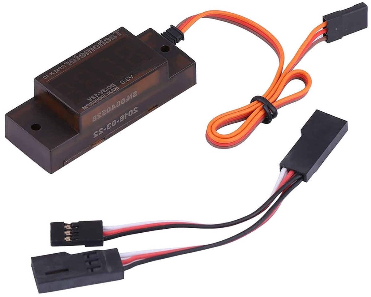 Tachometer met Automatische Detectie voor DLE Serie en MT Benzinemotoren, LED Digitale Weergave, Geen Batterij Nodig, Geschikt voor Benzine- en Gasmotoren