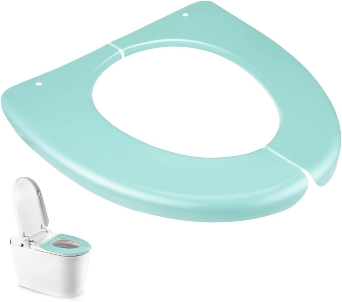 Vouwbare Toiletzitting voor Kinderen - Draagbare Toilet Training Stoel met Bekleding voor Thuis en Op Reis, Scandinavisch Design