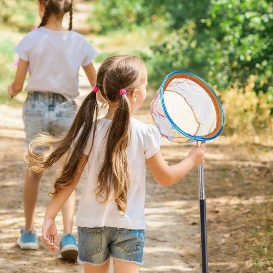 Opvouwbaar visschepnet met telescopische handgreep van 41 cm tot 148 cm, ideaal voor vissen, strandactiviteiten en buitengebruik van Merkloos — afbeelding 4