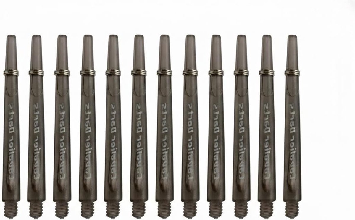 Professionele Dart Shafts Set van 12 Stuks, 45mm, Duurzaam PC Materiaal, Zwart, Perfect voor Dartsport en Accessoires