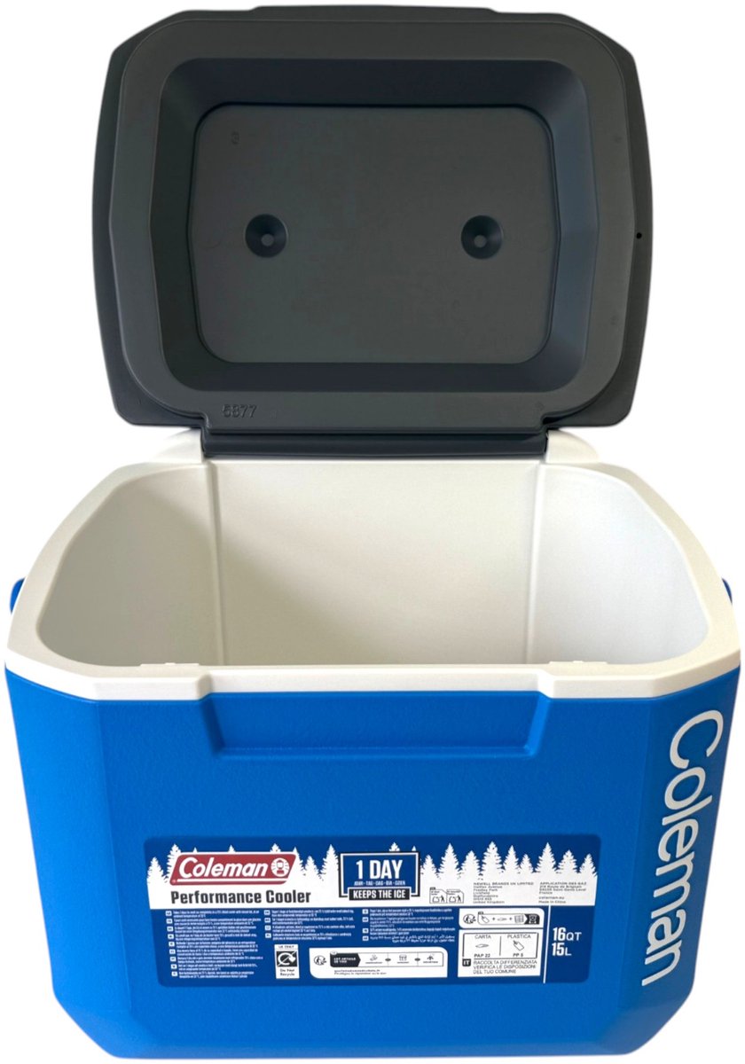 Coleman 16QT Performance Tricolor Koelbox - 15L - Blauw/Grijs