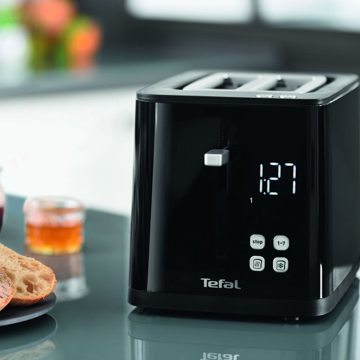 Tefal Smart & Light TT6408 Broodrooster - 7 Bruiningsniveaus - LED Display - Voor Brede Sneetjes thumbnail 7