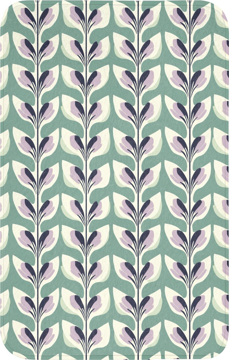 WC mat 50x80 cm - Antislip - Retro - Modern - Groen - Toiletmat - Vloermat - Douchemat - T