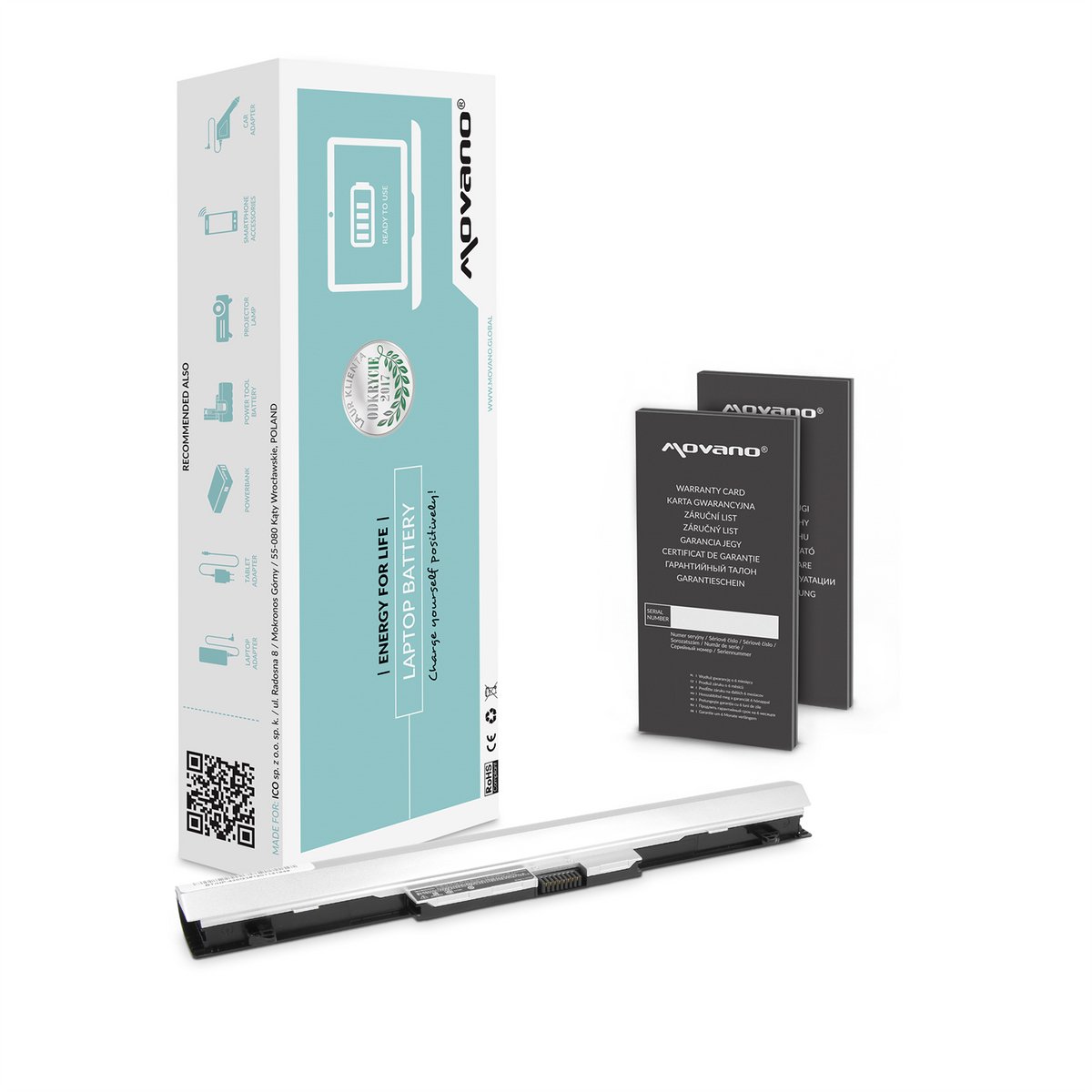 Movano Serie - Laptopbatterij - Li-Ion - Lange Levensduur - Veiligheid