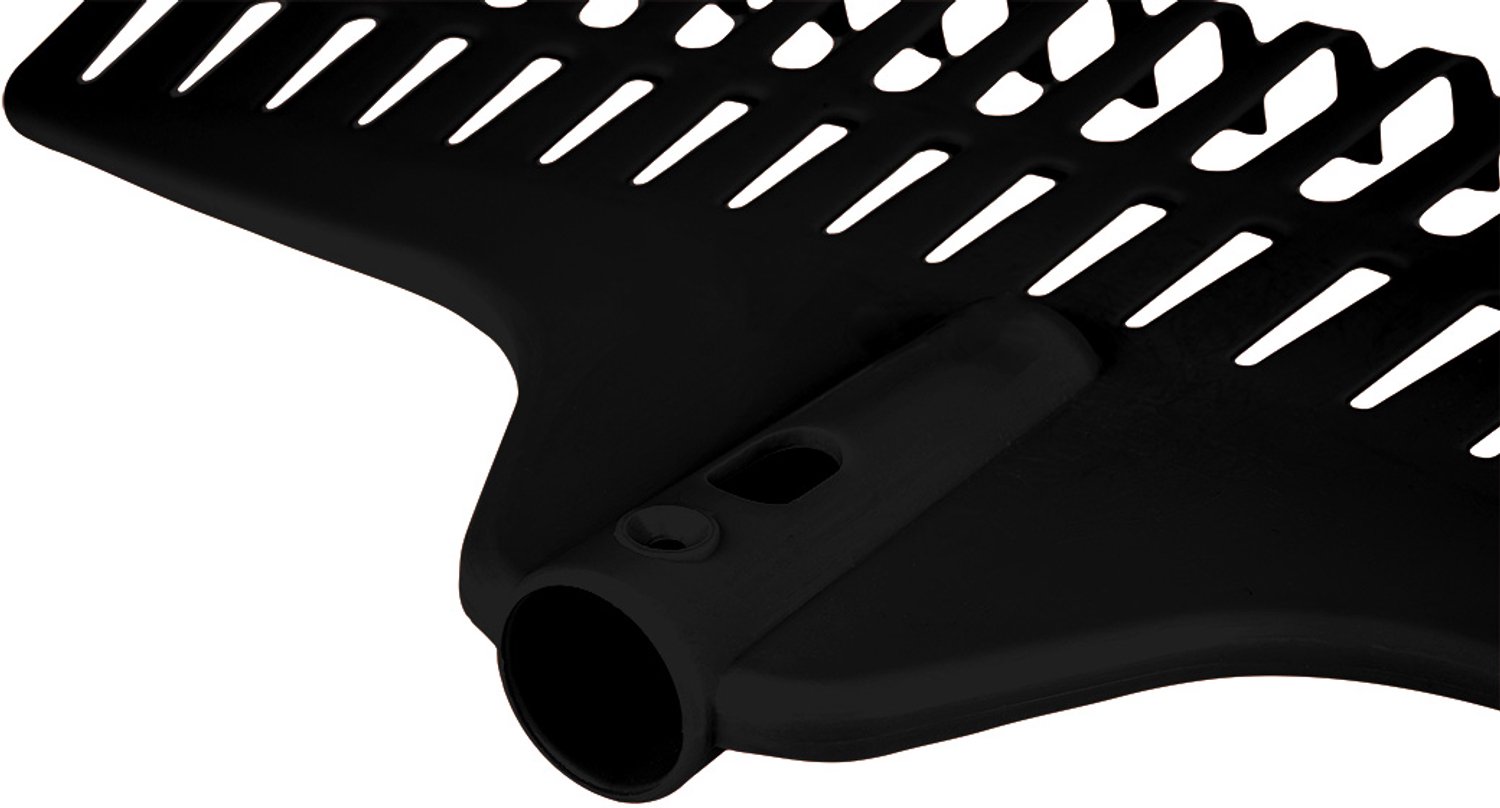 VERTO Middelgrote Bladhark Zwart 46 cm