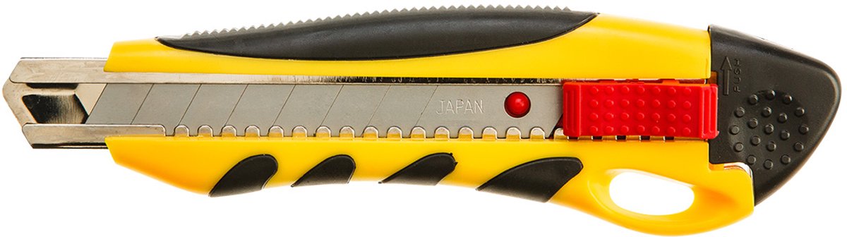 Topex - Nóż met Lamellenmes - 18 mm - Antislip Ergonomisch - Veilig Breekapparaat