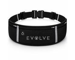 Fit Evolve Hardlopen Telefoonhouder – Hardloop Heupband – Hardloopriem – Sport Heupband – Running Belt – Verstelbaar & Reflecterend – Zwart