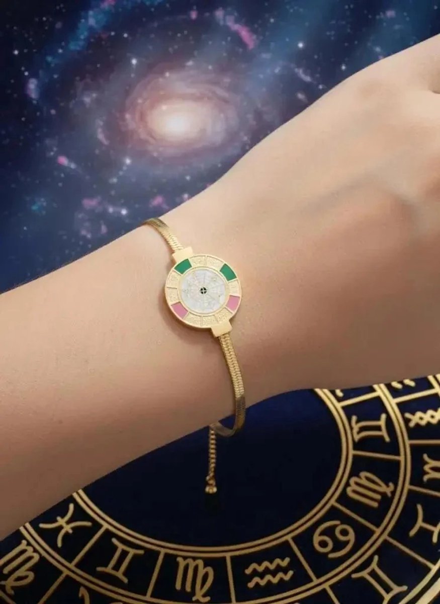 Dorvina 316L Staal Verkleurt Niet Duurzaam Sieraad Goudkleurig Sterrenbeeld Astroloji Dames Armband