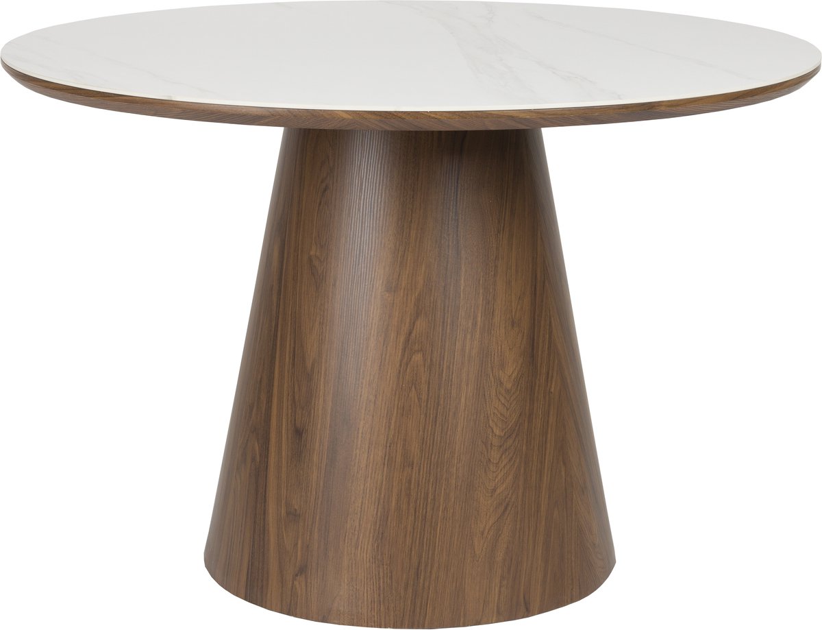 Novel Collection - Eetkamertafel Almira - Bruin - 115x115x77 cm