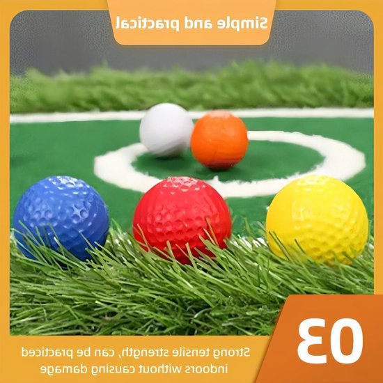 Kleurige Golfballen van Foam Rubber voor Training, Geschikt voor Kinderen en Volwassenen, 16 Stuks voor Thuis en Tuin Gebruik — afbeelding 3
