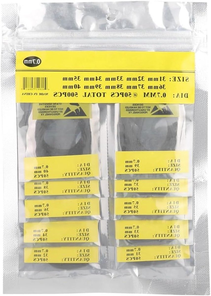 Accessoires voor Horloges, 500 Stuks, Reparatietool voor Rubber Horlogeafdichtingen en Onderhoud