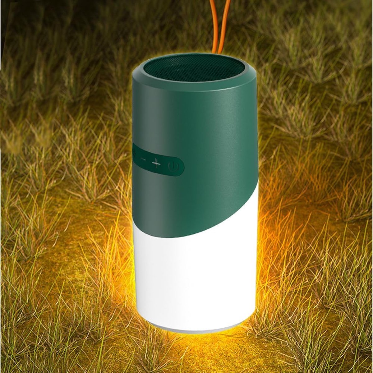 carmdering - Draagbare Bluetooth Speaker - Draadloze Muziekspeler - LED Nachtlicht Met Dynamische Verlichting - 7 Kleuren Modi - Muziek Sync Functie - Duurzaam ABS Materiaal- 1 Stuk