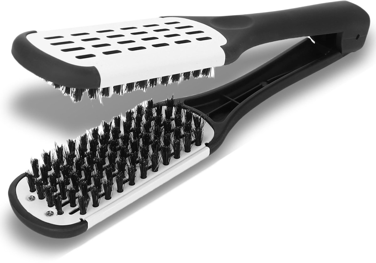 NTHProducts - Haarstijlborstel - Straightening Brush - Dubbelzijdig ontwerp - Hairdressing Tool - Haarstyling - Geschikt voor salons - Professionele kw...