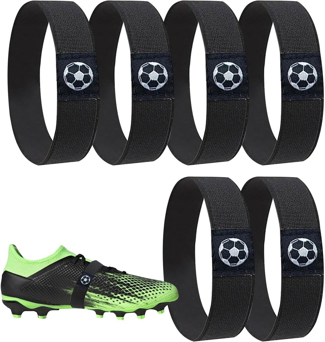 Elastische veters voor voetbalschoenen, 26 cm, 3 paar, ideaal voor volwassenen en sportgebruik