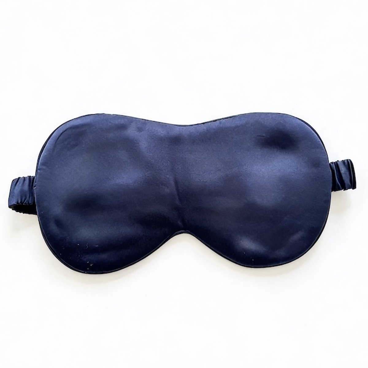 Luxe Oversized Zijde Slaapmasker 22 Momme - marineblauw - 100% Mulberry Silk – Extra Groot & Lichtdicht – Perfect Cadeau (Gift) – Ideaal voor Reizen & Thuisgebruik
