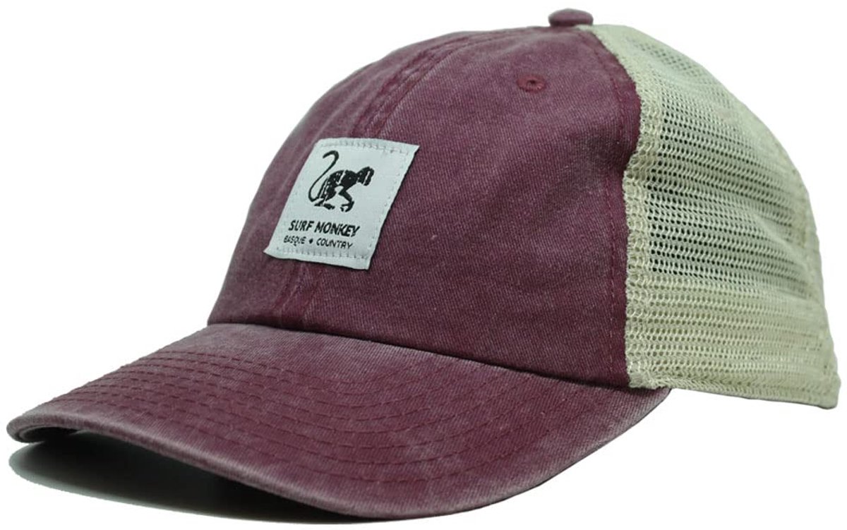 Surf Monkey - Trucker Cap - 5 Panel - One Size - Cotton - Granaat