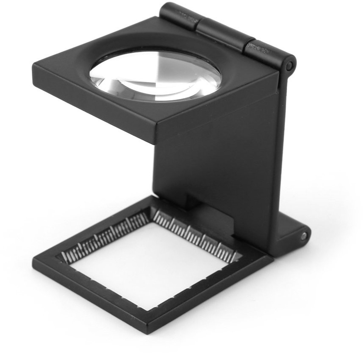 Byshayne - Mini Drie Vouw Vergrootglas - 10x Vergroting - Compact en Herbruikbaar - Zwart - Voor Sieraden en Textiel - Ideaal voor Nauwkeurige Metinge