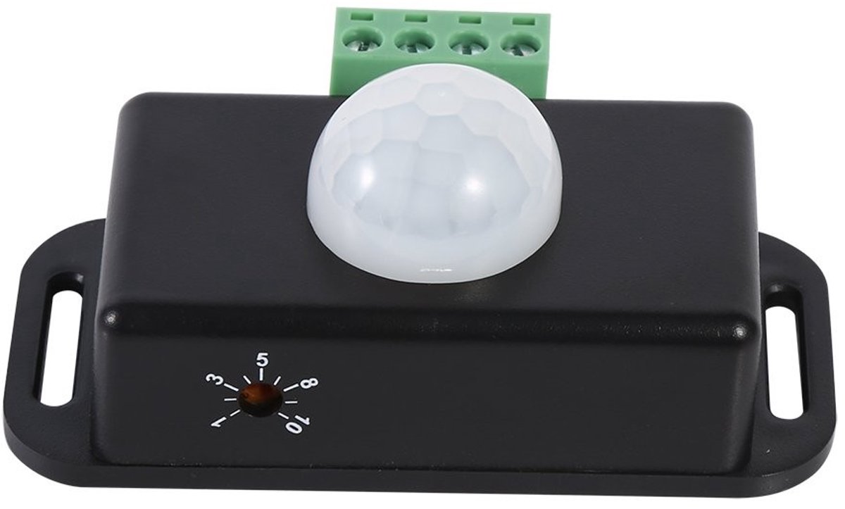 Allecto - Led Module 12V Bewegingssensor - Infrarood Sensor - Eenvoudig te installeren - LED Lichtstrip Schakelaar - Automatische aan/uit functie -...